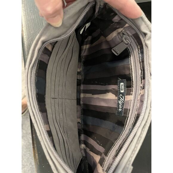 Lug Flyer Quilted Gray Wristlet Belted RFID Purse - Picture 4 of 5